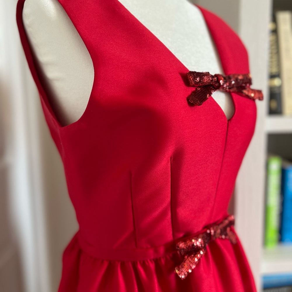 Kate Spade Pink Tie Front Backless Mini Dress - Picture 3 of 7